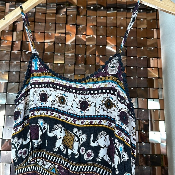 Bluenotes Multicolour Paisley Elephant Print Jumpsuit Size XS P2P 14-15” - Picture 7 of 12